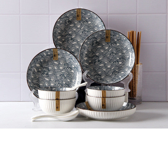 Home Creative Modern Country Style Soup Bowls And Dishes Net Red Dishes Plates
