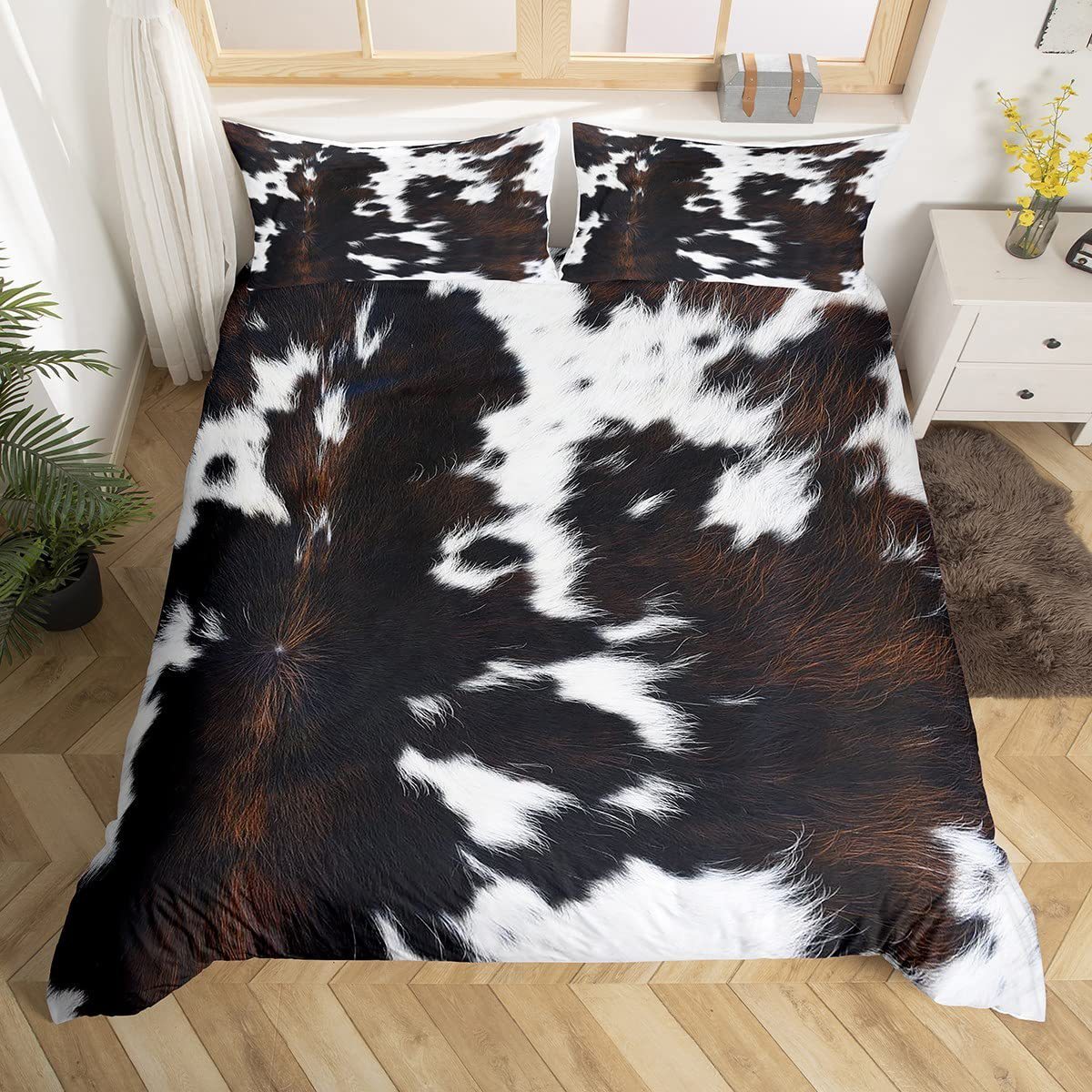 Household Fashion Simple Printing Farm Animal Bedding