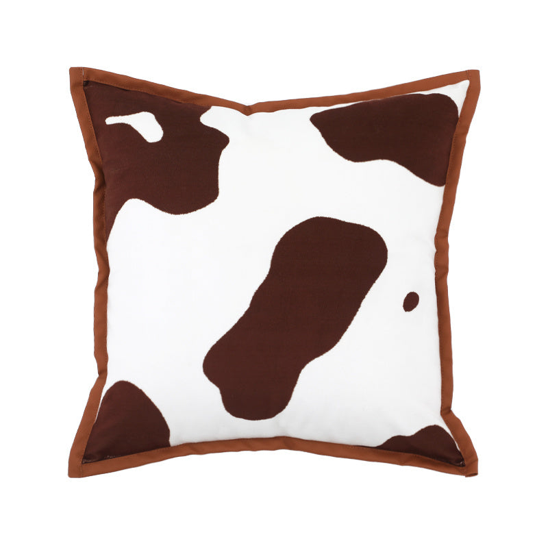 Nordic Black And White Cows Pattern Pillow Modern Zebra Pattern