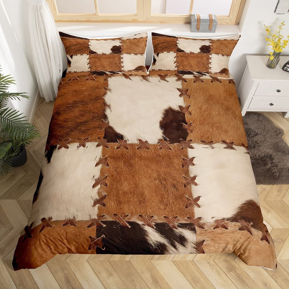 Household Fashion Simple Printing Farm Animal Bedding