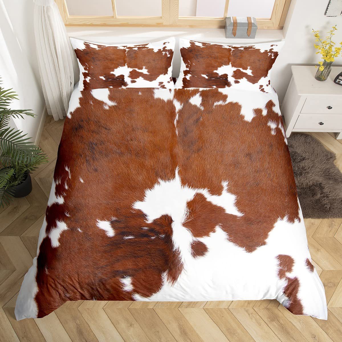 Household Fashion Simple Printing Farm Animal Bedding
