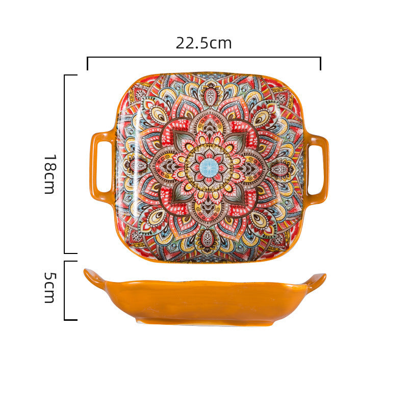Dishes Suit Vintage Underglaze Household Bowls And Dishes