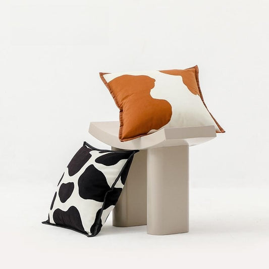 Nordic Black And White Cows Pattern Pillow Modern Zebra Pattern