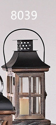 Rustic wooden lantern
