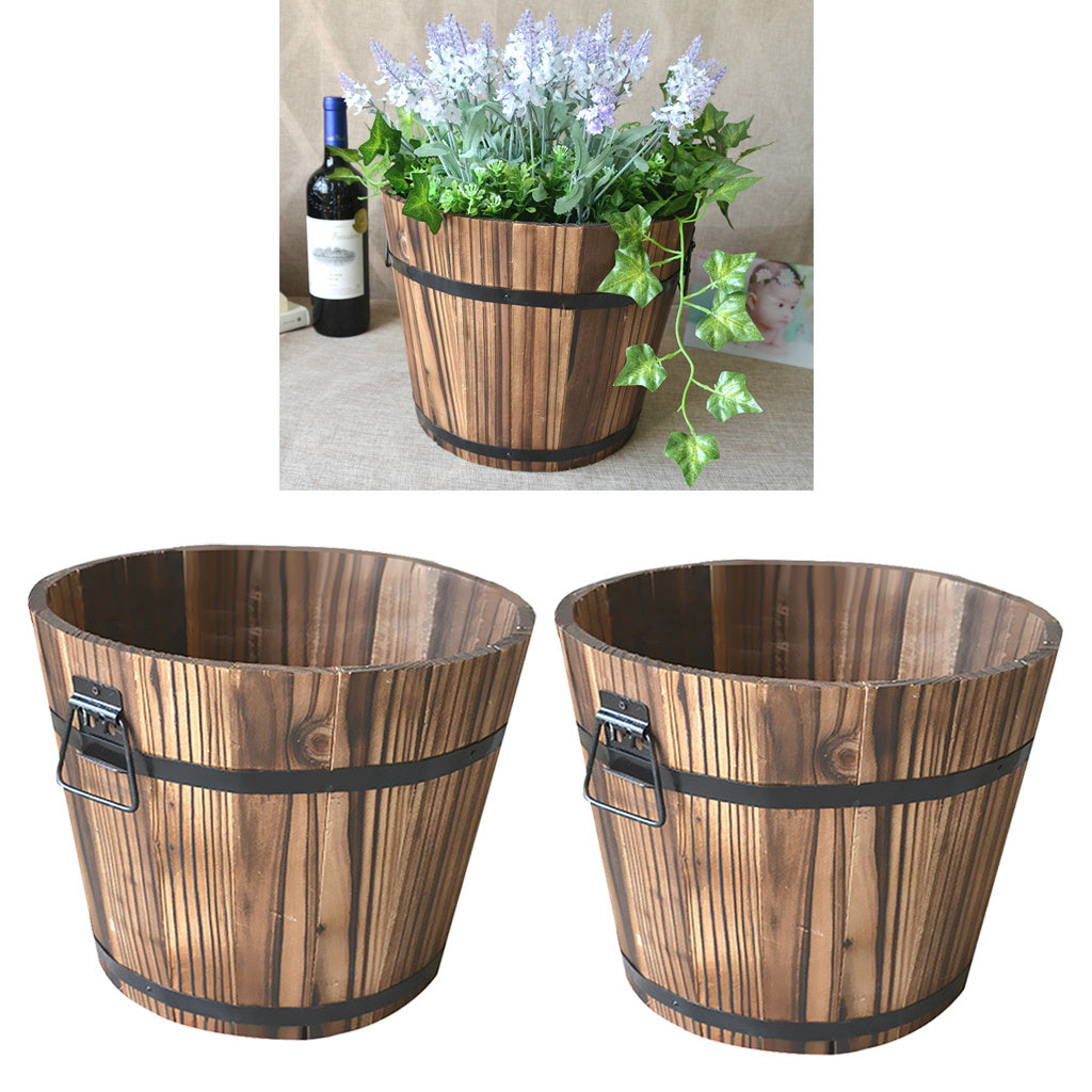 Solid Wood Pots Carbonized Anticorrosive