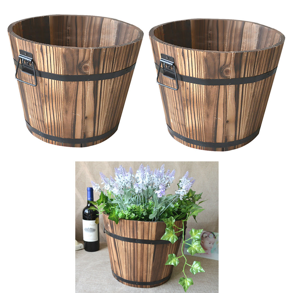 Solid Wood Pots Carbonized Anticorrosive