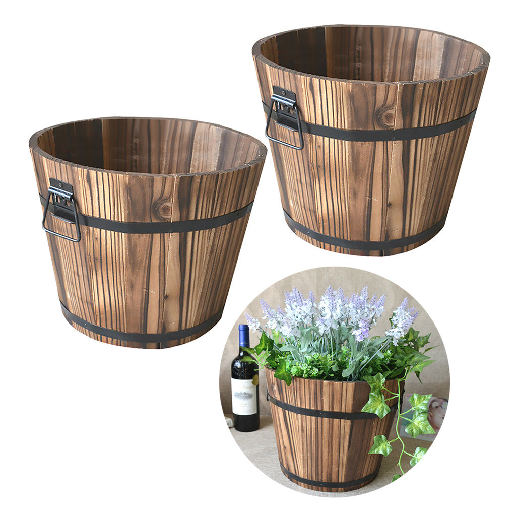 Solid Wood Pots Carbonized Anticorrosive