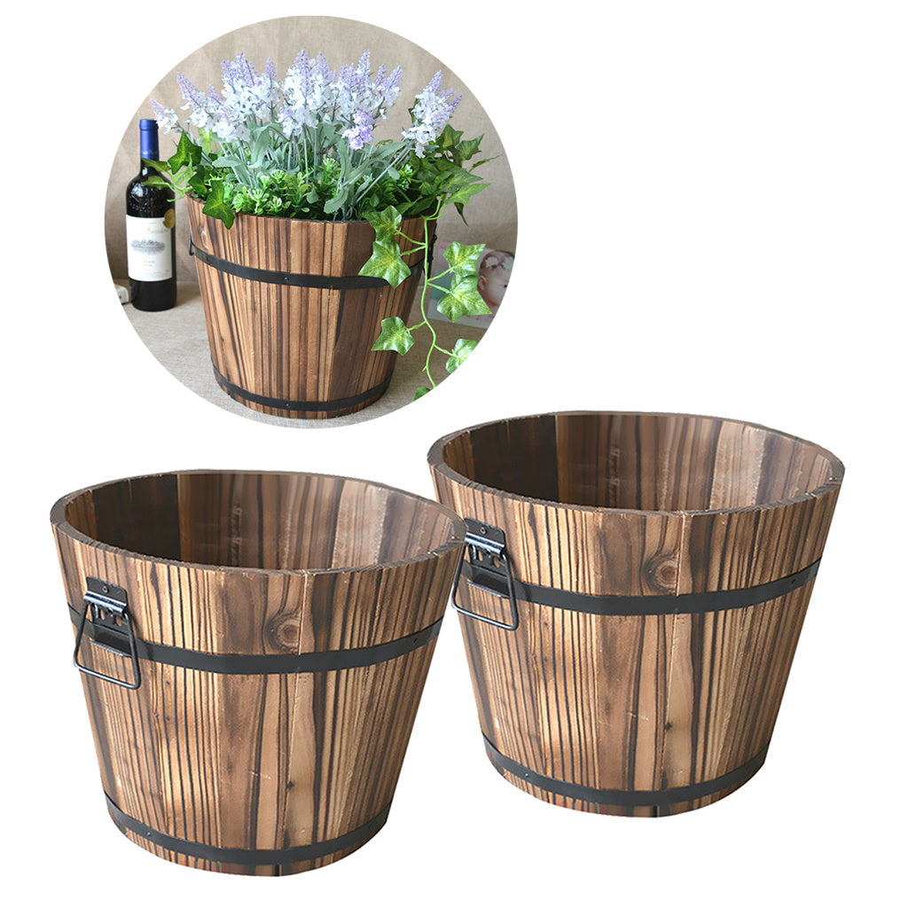 Solid Wood Pots Carbonized Anticorrosive