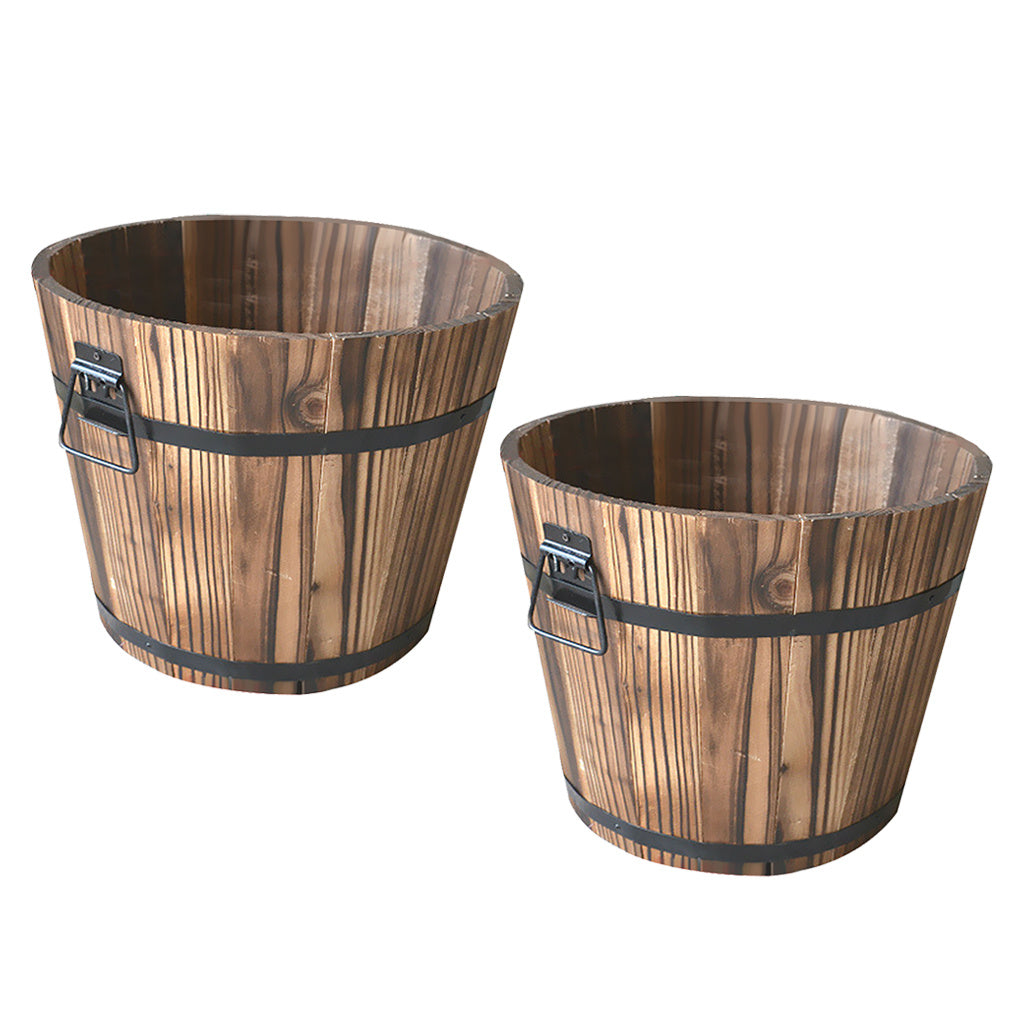 Solid Wood Pots Carbonized Anticorrosive