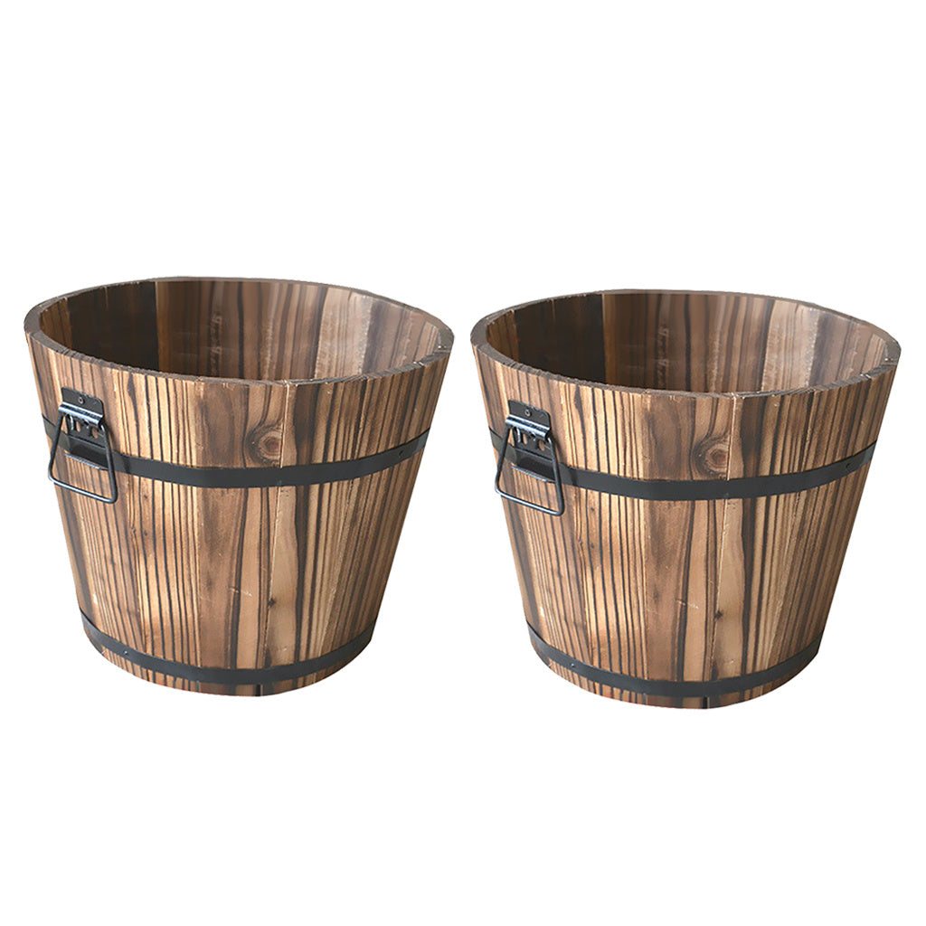 Solid Wood Pots Carbonized Anticorrosive
