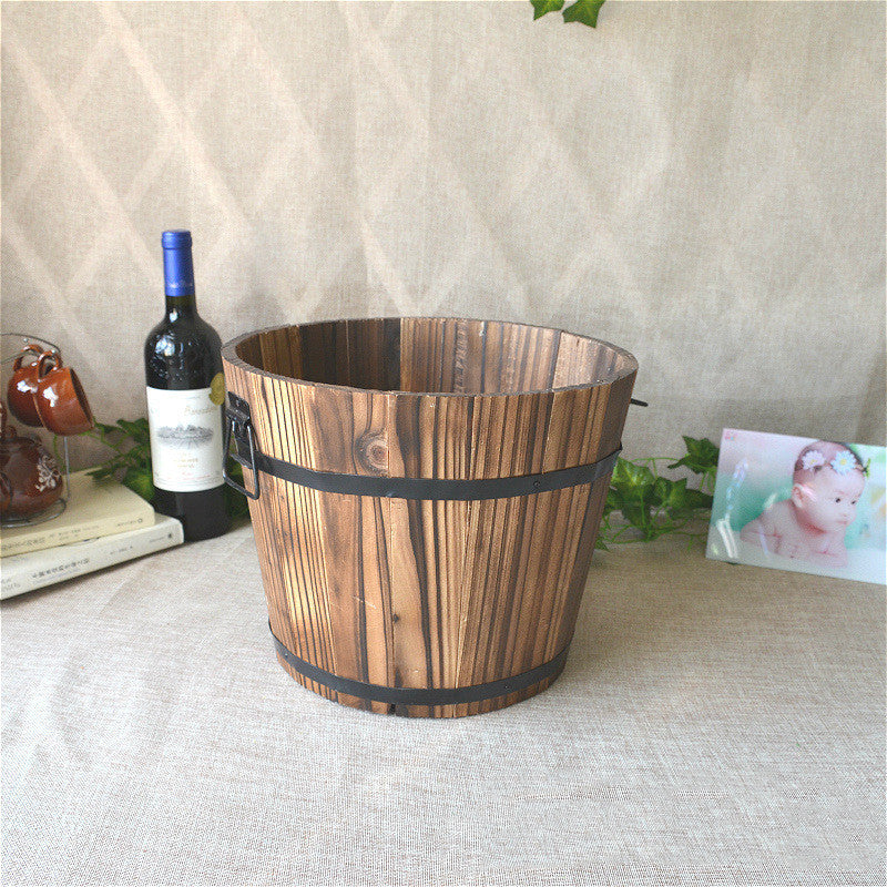 Solid Wood Pots Carbonized Anticorrosive
