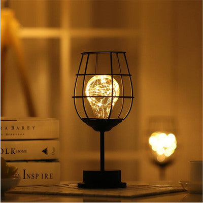 Rustic hollow table lamps