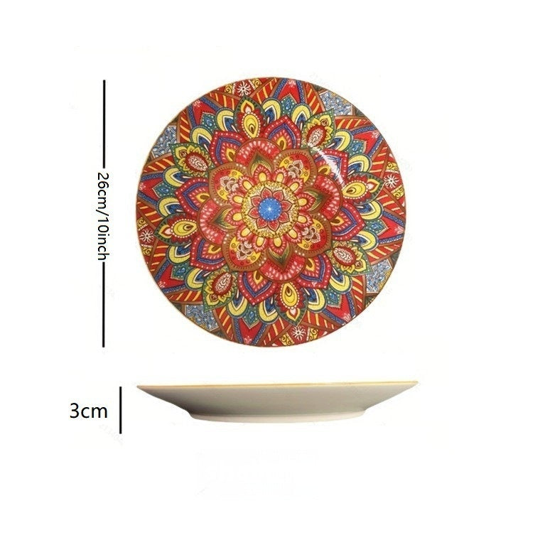 Dishes Suit Vintage Underglaze Household Bowls And Dishes