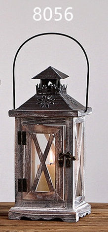 Rustic wooden lantern