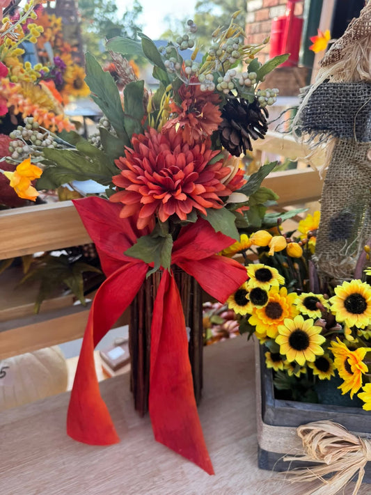 Standing flower arrangement