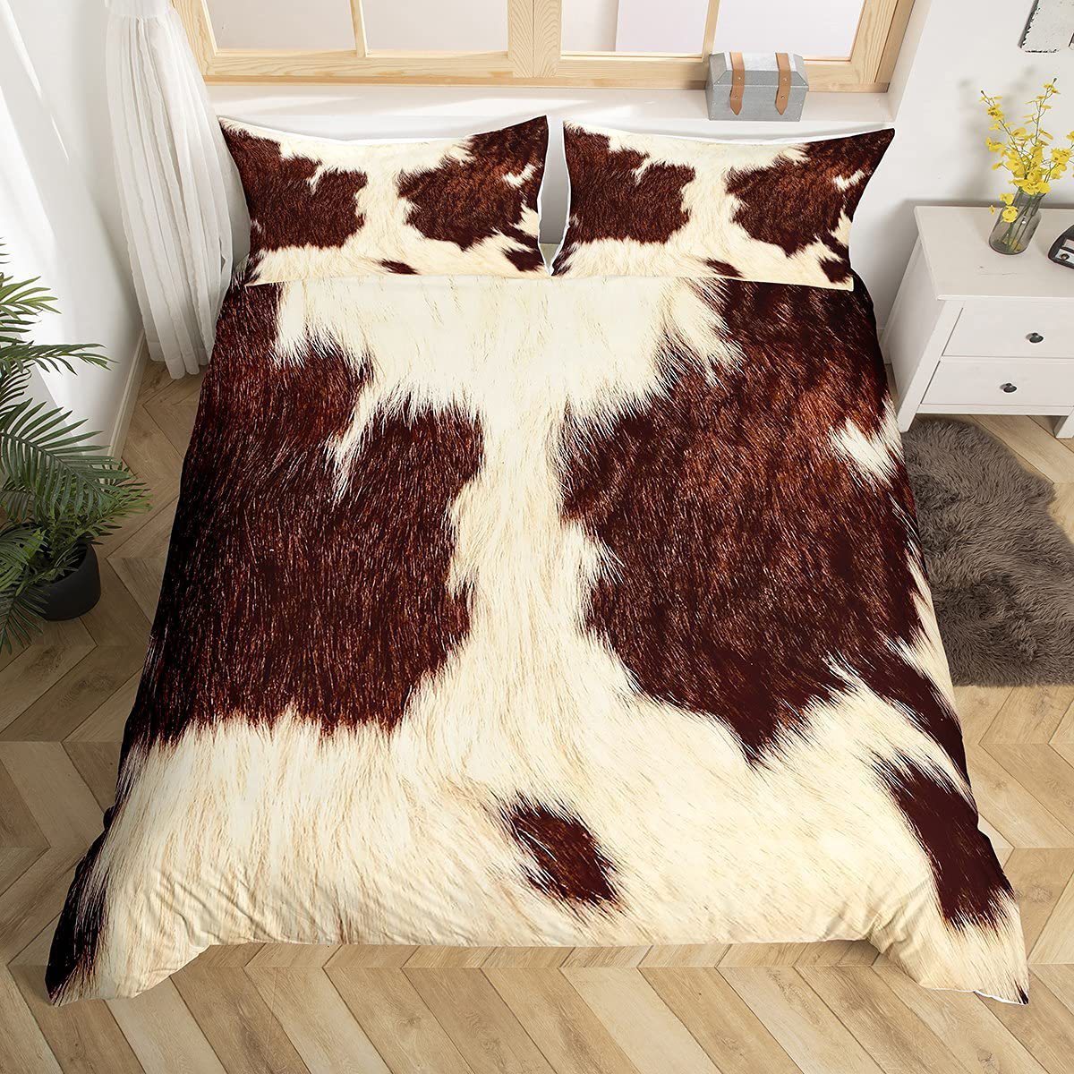 Household Fashion Simple Printing Farm Animal Bedding